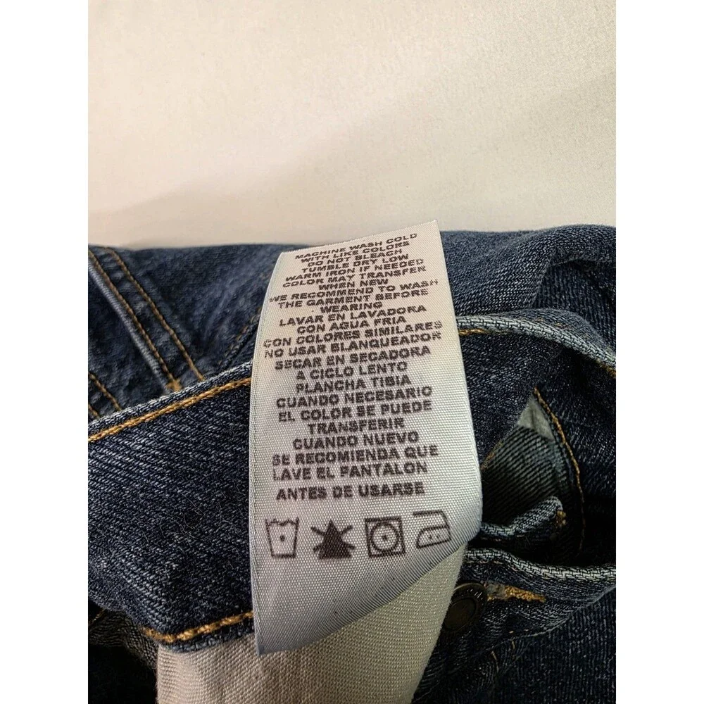 Members Mark Jeans Mens 40x32 Blue Tapered Leg Dark Wash American Denim